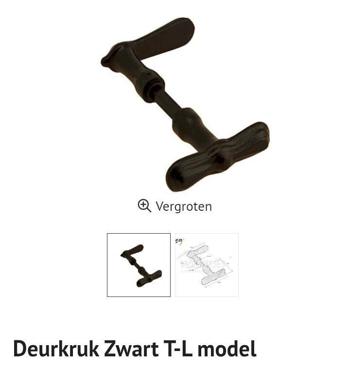 1x•Weijntjes•T+L deurkruk• Nieuw in originele verpakking, Ophalen of Verzenden, Nieuw, IJzer, Klink of Kruk