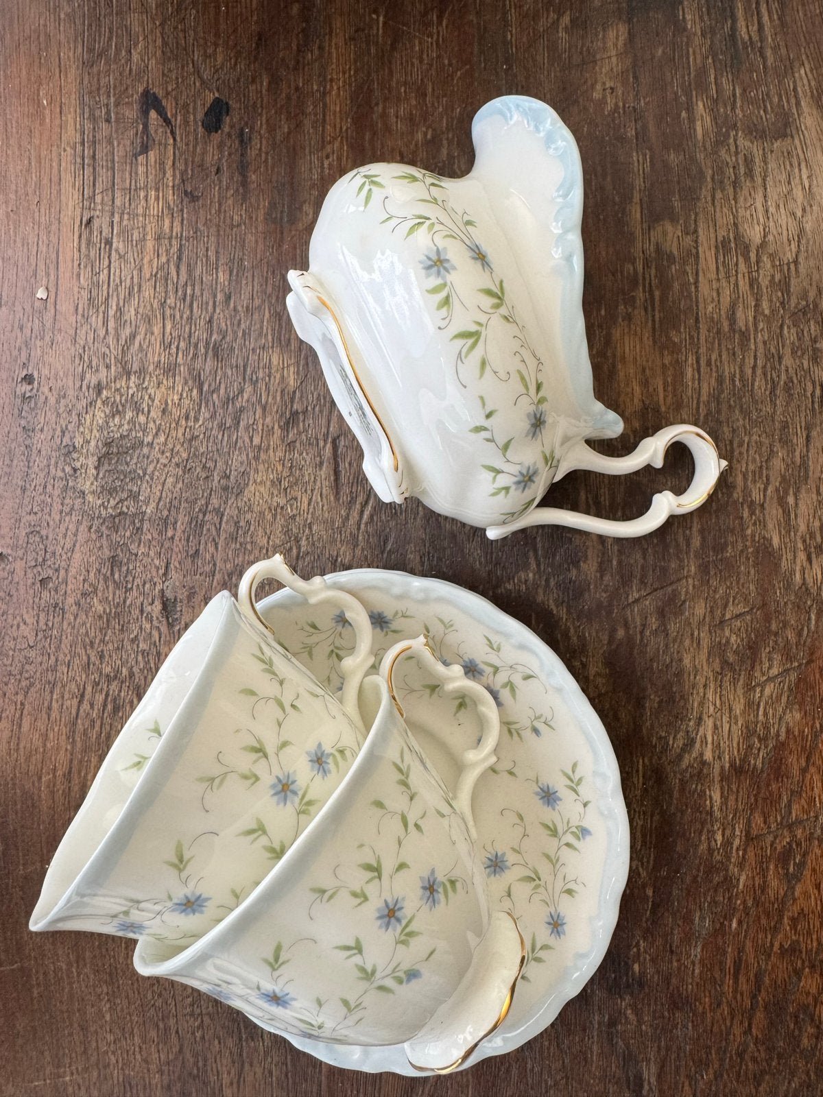 Royal Albert Caroline theekopjes en schotels, Ophalen of Verzenden