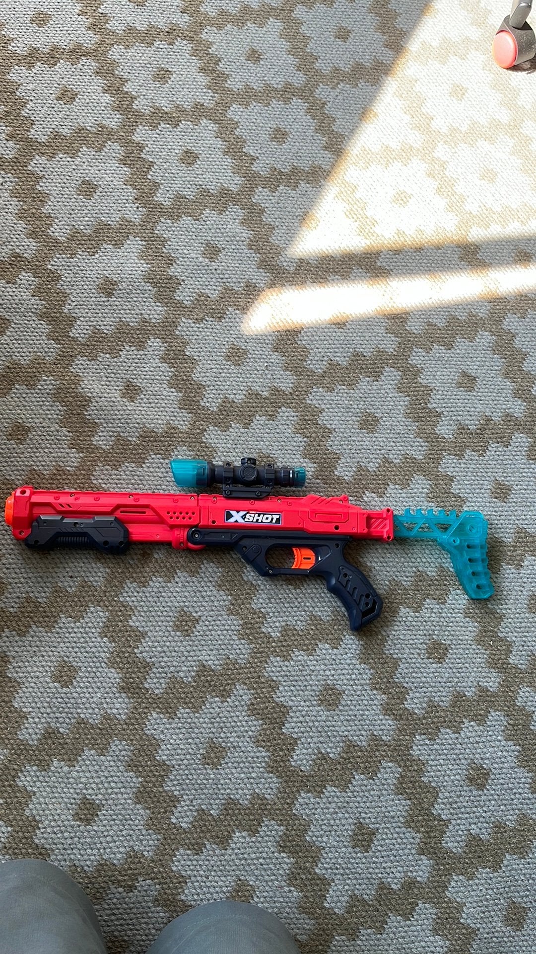 Zuru Xshot Excel Hawk Eye blaster met scope + 5 kogels., Ophalen, Zo goed als nieuw