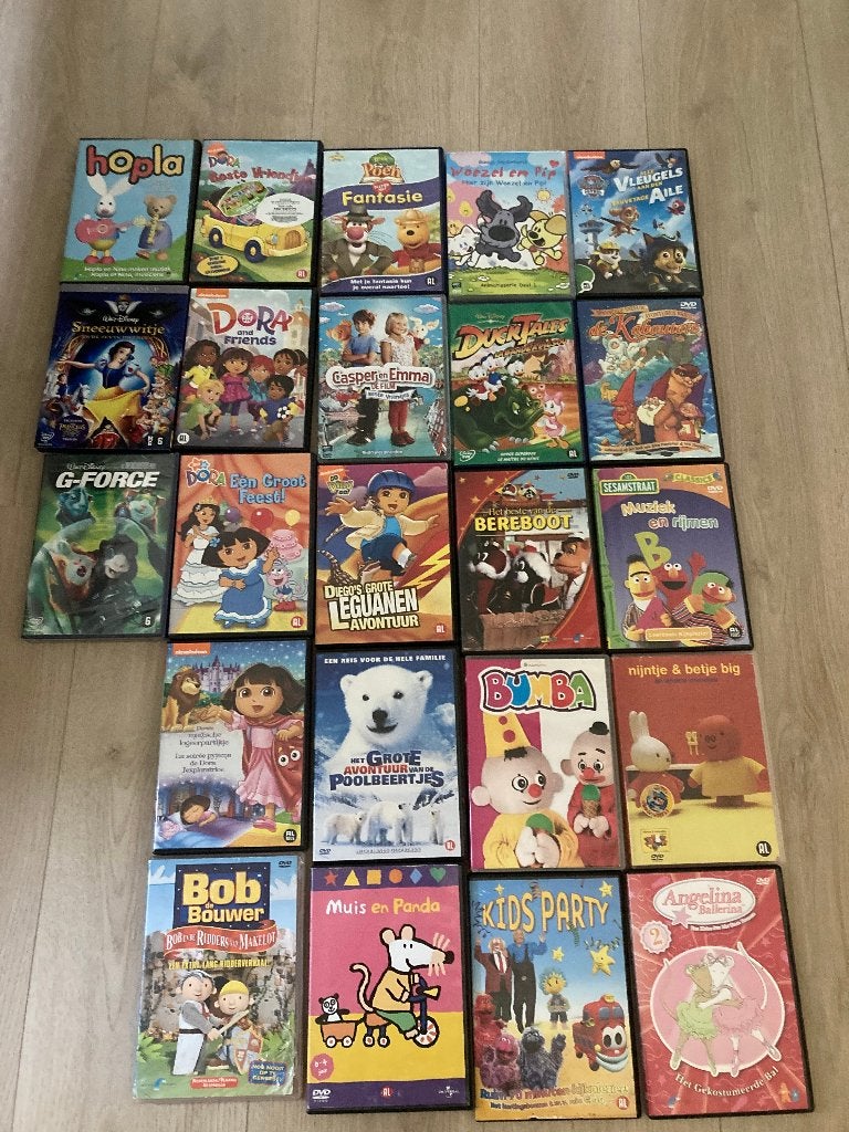 Kleuter/kinder dvd's 27 stuks, Cd's en Dvd's, Animatie, Alle leeftijden, Overige typen, Eerste persing