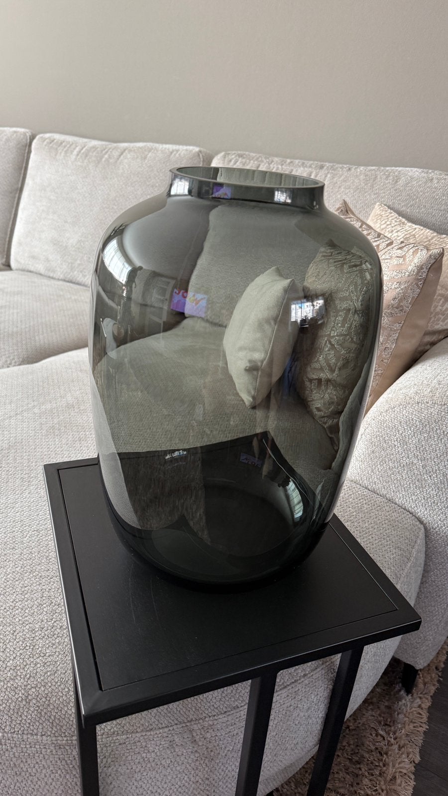 Smoke vaas - grijs - glas, Ophalen, Overige kleuren, Minder dan 50 cm, Glas