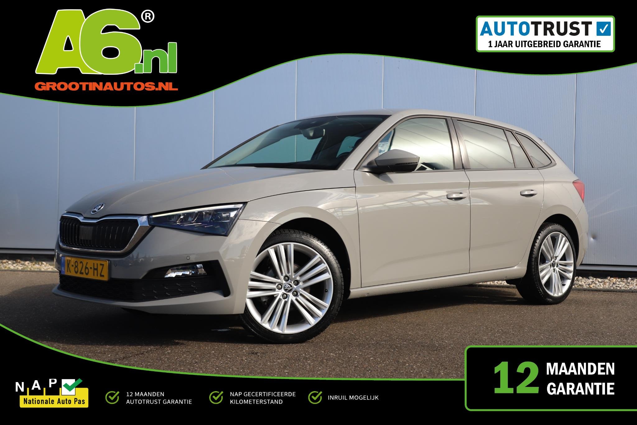 Skoda Scala 1.0 TSI Business Edition Automaat 18 inch LMV Vi, Scala, Gebruikt, Euro 6, Met garantie (alle)