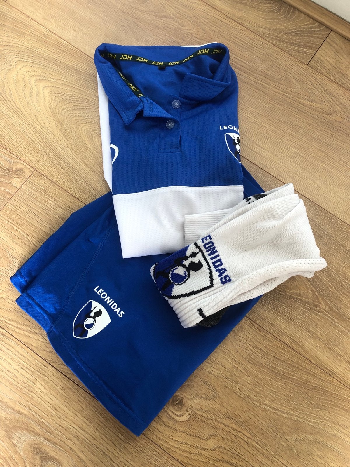 Leonidas Hockey dames tenue (shirt L, rokje M, sokken 39-42), Ophalen of Verzenden, Zo goed als nieuw, Blauw, Overige typen