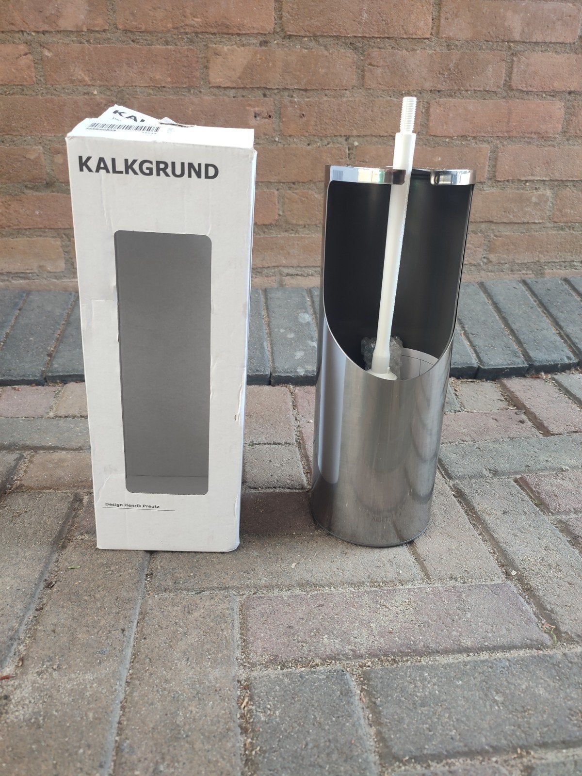 IKEA KALKGRUND Toiletborstelhouder RVS, Ophalen of Verzenden, Nieuw