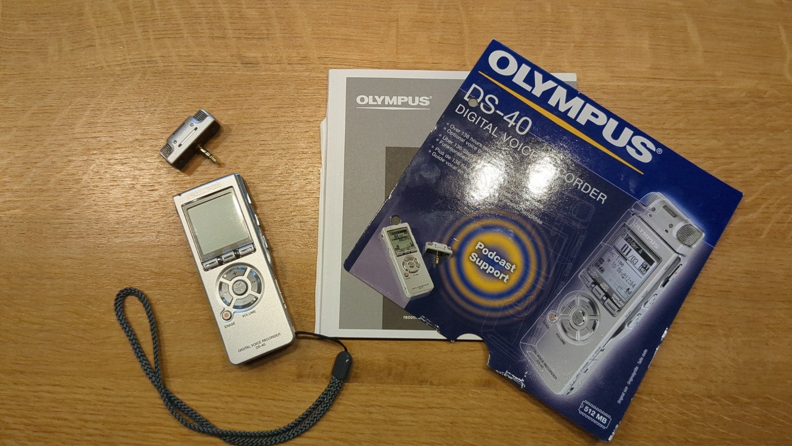 Olympus DS-40 Digitale Voice Recorder met Podcast Support, Ophalen of Verzenden, Gebruikt