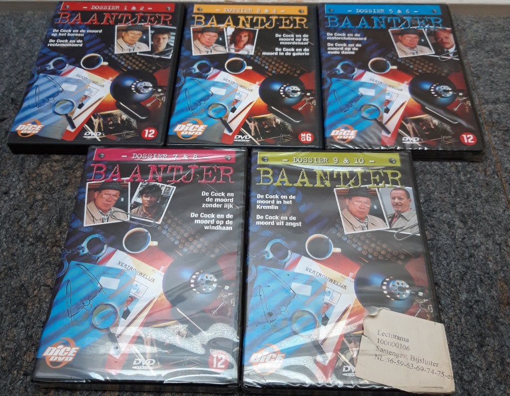 Baantjer Dossiers 1-10 DVD set (5 DVD's), Zo goed als nieuw, Ophalen of Verzenden, Nederlands, Vanaf 12 jaar