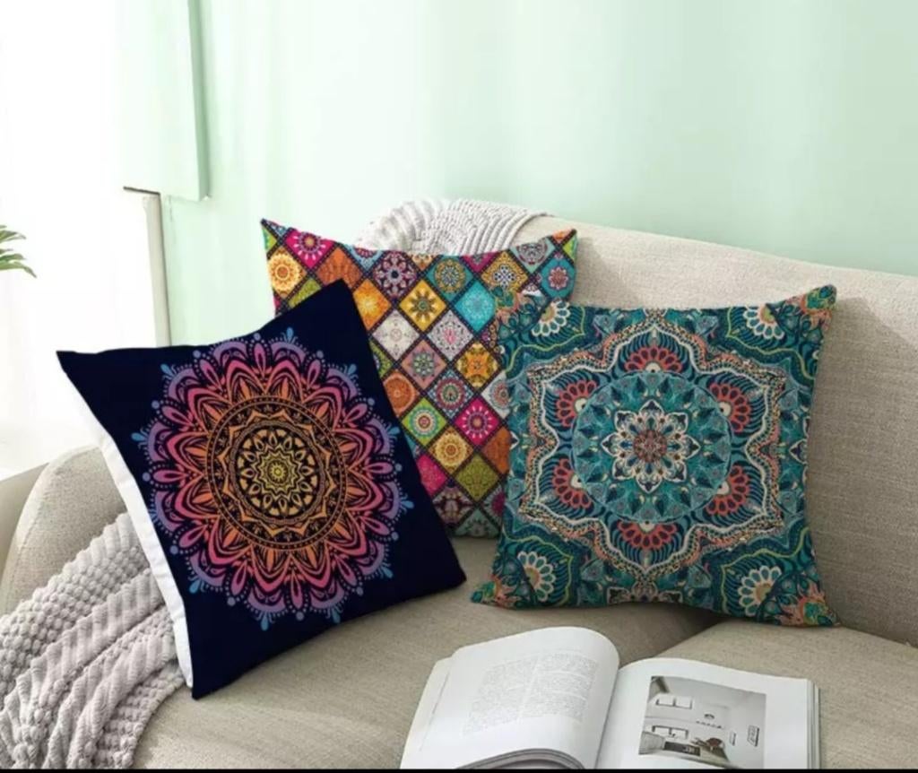 Nieuw, kussenhoes 44-44 cm, Mandala print, Ophalen of Verzenden, Nieuw, Overige kleuren, Vierkant