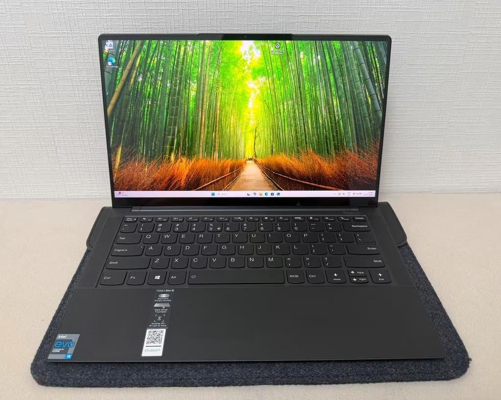 Lenovo Yoga Slim 9 Touchscreen – 512GB – 16GB RAM Nieuwstaat, 2 tot 3 Ghz, Qwerty, 14 inch, Zo goed als nieuw