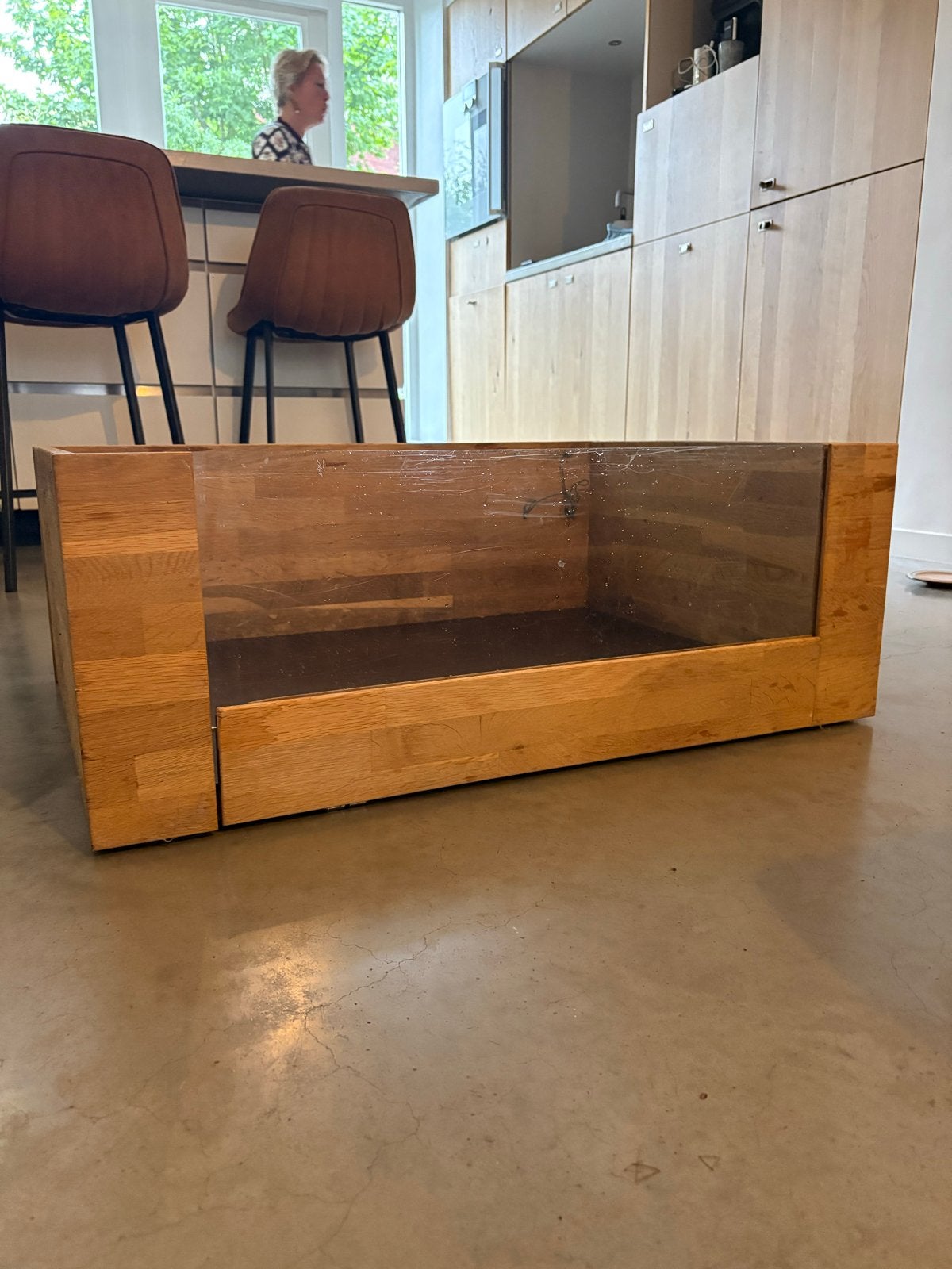 Houten knaagdier hok, Minder dan 60 cm, Gebruikt, Ophalen of Verzenden, Hok