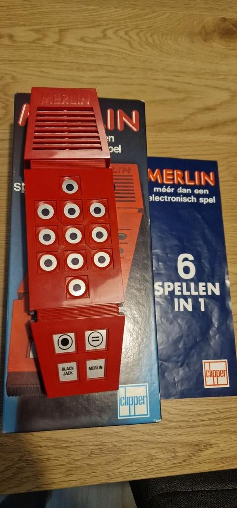Vintage Merlin Elektronisch Spel - Compleet in doos, Ophalen of Verzenden, Jongen of Meisje