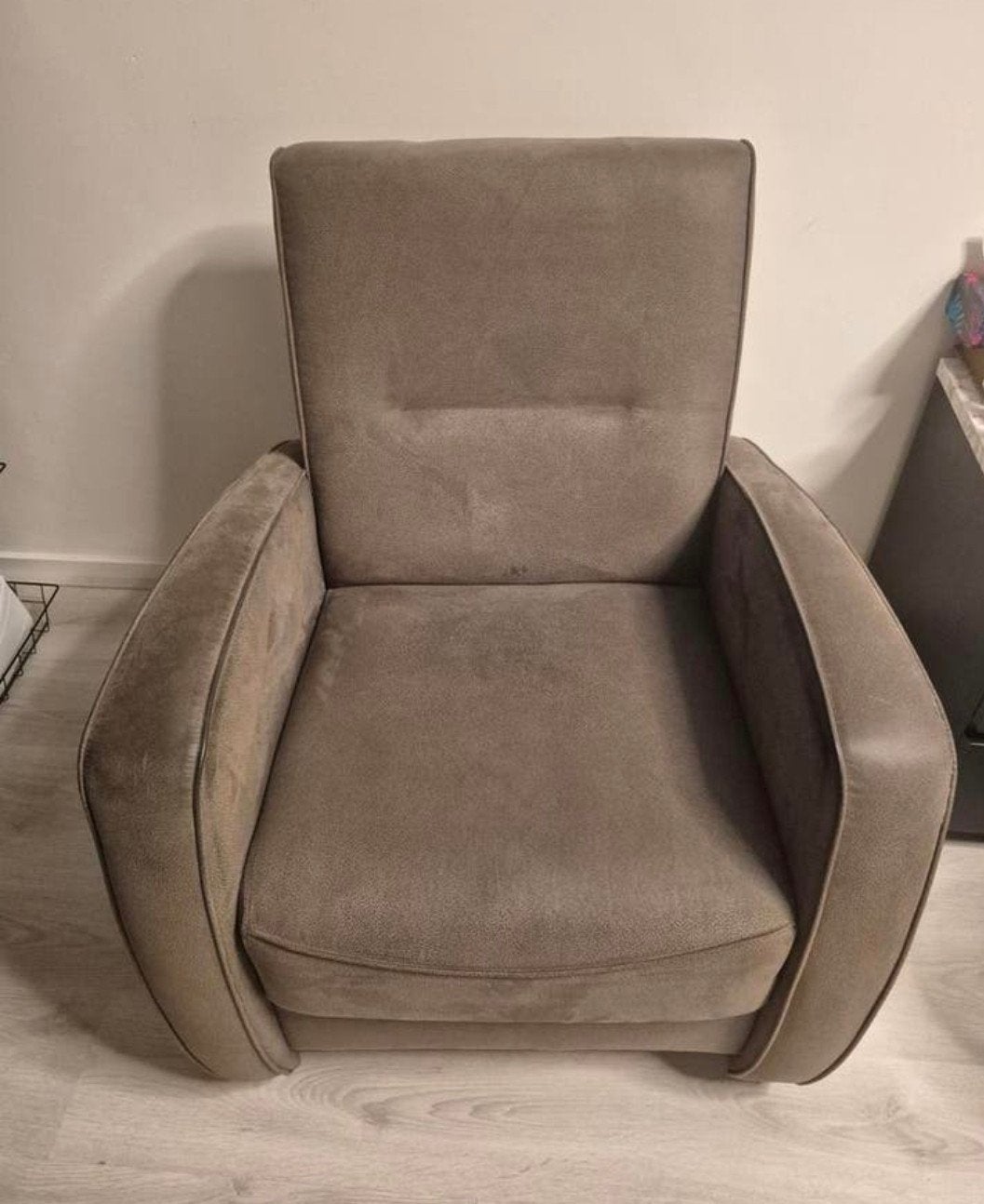 Stevige fauteuil, Ophalen, Gebruikt, Eenpersoons, 75 tot 100 cm