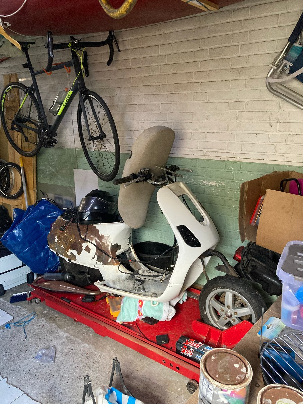 Skipper/Piaggio/Vespa/Zip onderdelen en 70cc blokken, Fietsen en Brommers, Ophalen of Verzenden, Gebruikt, Blok, Piaggio