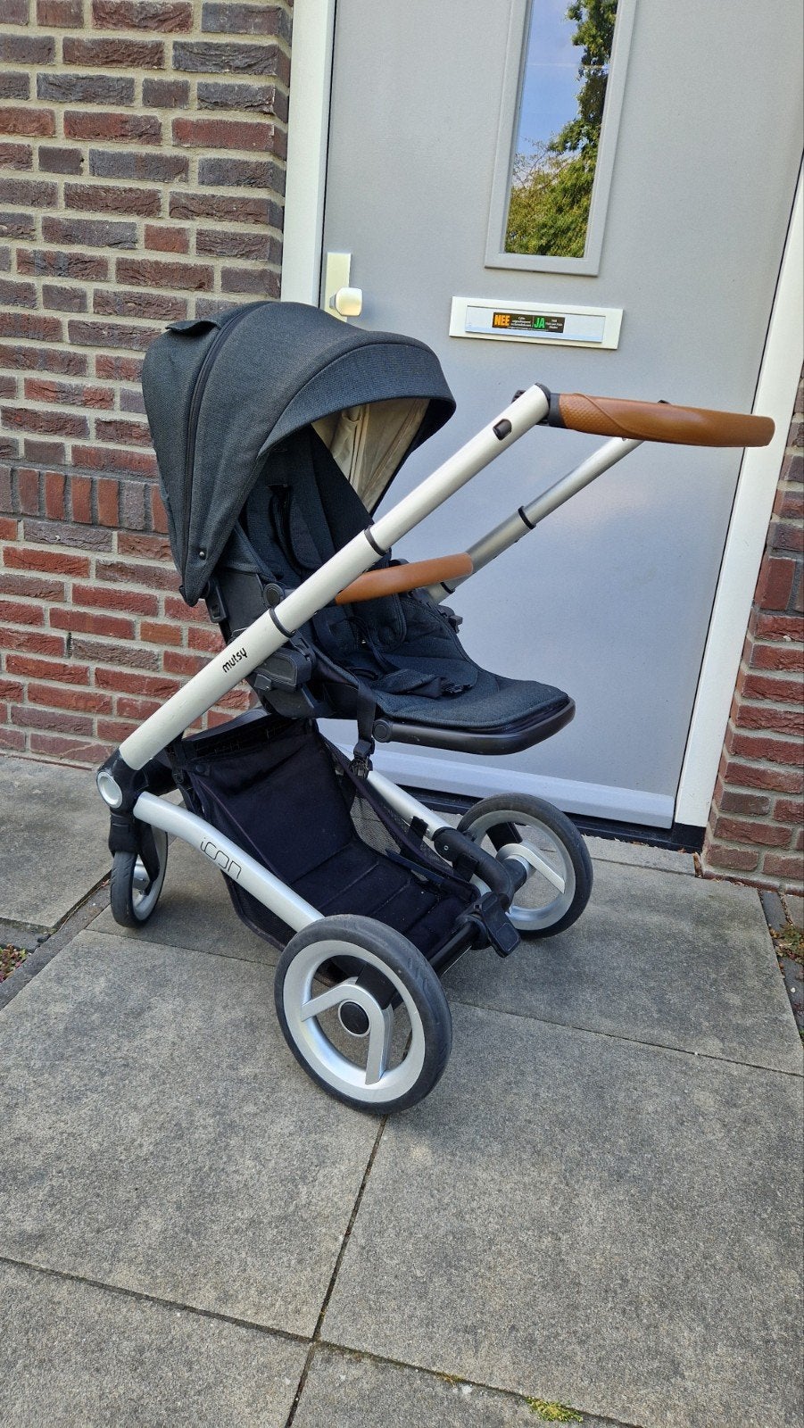 Mutsy icon vision kinderwagen + reiswieg en toebehoren, Kinderen en Baby's, Buggy's, Ophalen, Zo goed als nieuw, Overige merken