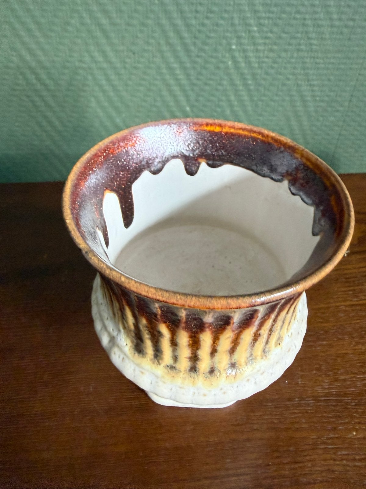 Vintage West-Duitsland Keramiek Plantenpot, Antiek en Kunst, Ophalen of Verzenden