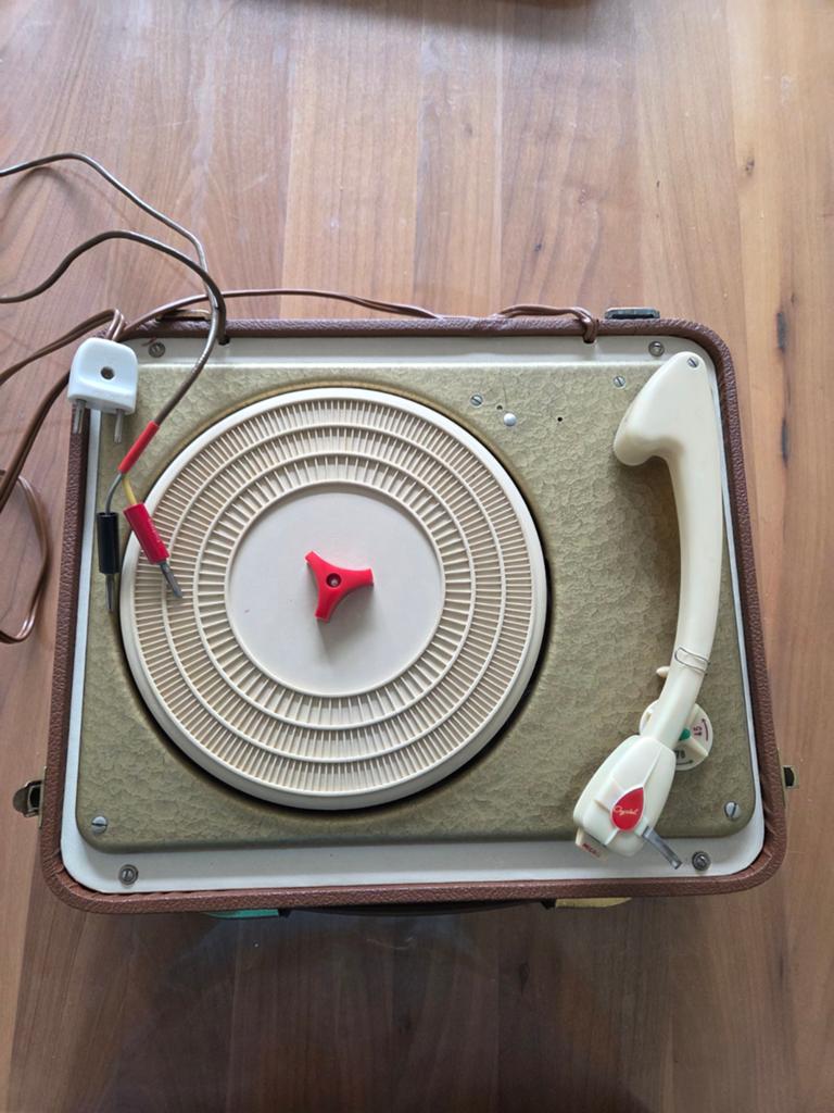 Vintage platenspeler met koffer - Crystal Micro, Ophalen of Verzenden, Gebruikt, Platenspeler, Overige merken
