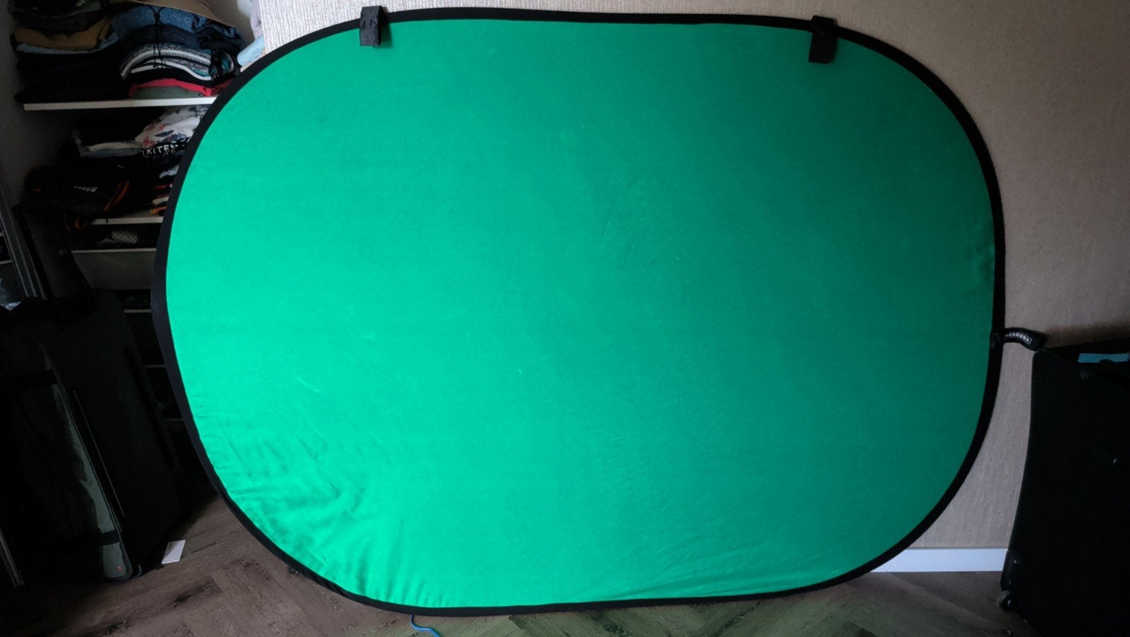 Caruba Green Screen 2x1.5m voor Foto/Video (Zoom/Teams), Ophalen of Verzenden, Zo goed als nieuw, Caruba, Achtergrond