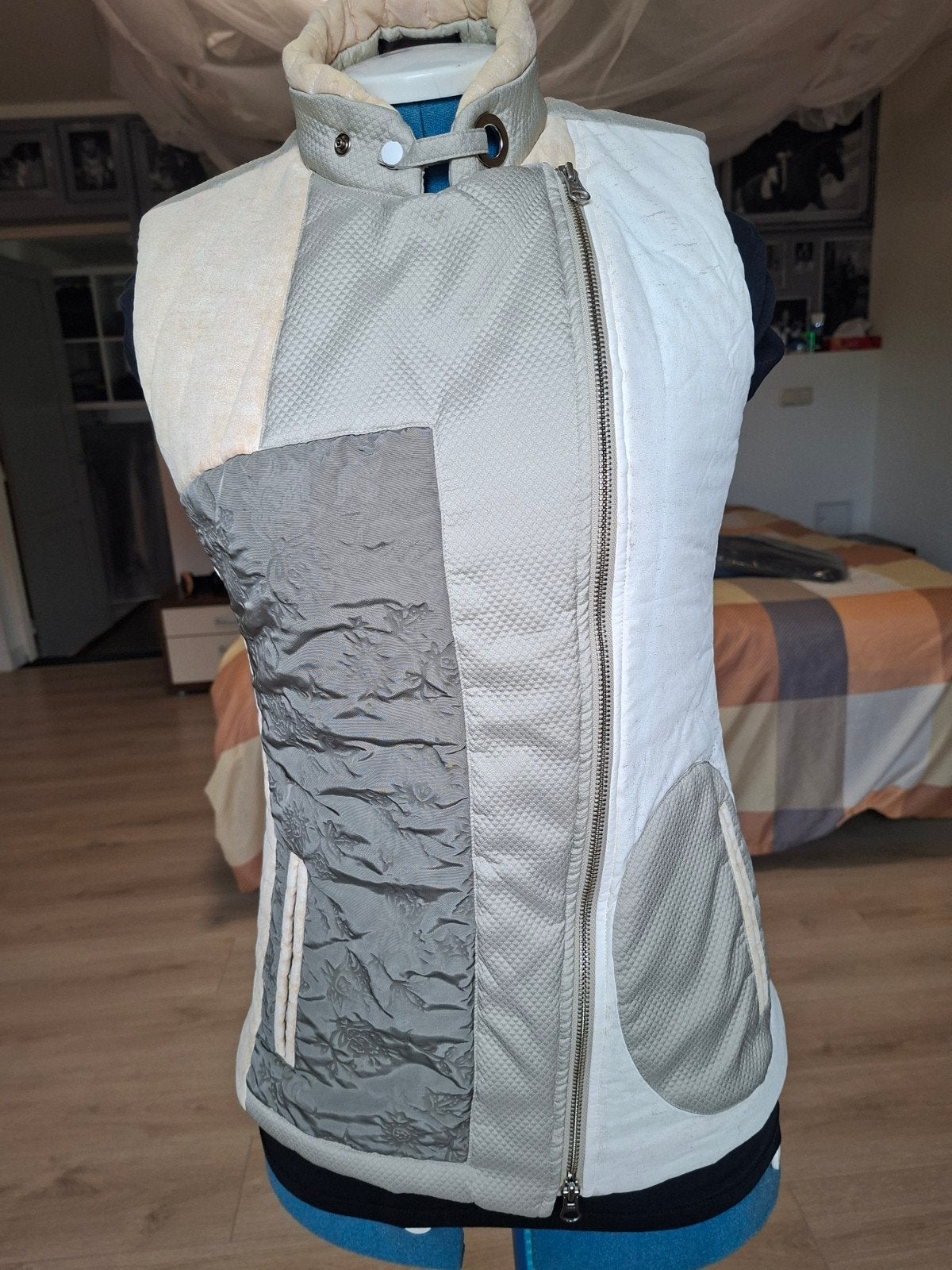 Custo Barcelona bodywarmer patchwork, maat S, dames, Custo Barcelona, Meerkleurig, Ophalen of Verzenden, Zo goed als nieuw