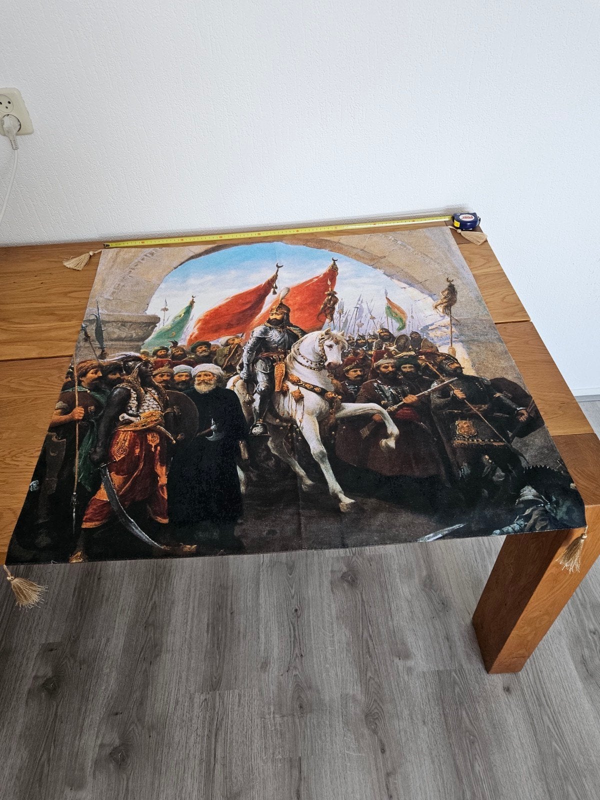 Ottomaans Rijk wandkleed van zijdenstof 50x50cm, nieuw, Huis en Inrichting, Oosters, Nieuw, Ophalen of Verzenden, Wandkleed