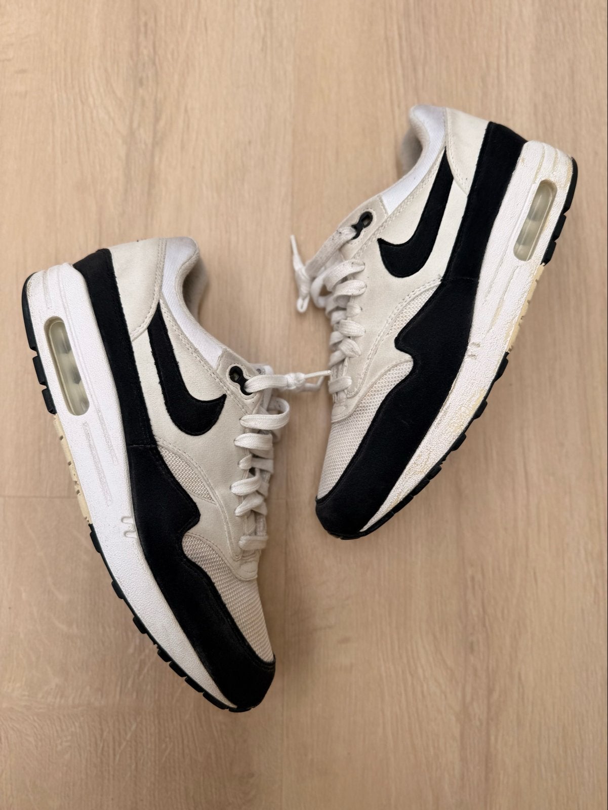 Nike Air Max 1 - Zwart/Wit, Kleding | Heren, Ophalen of Verzenden, Gedragen, Zwart, Sneakers of Gympen