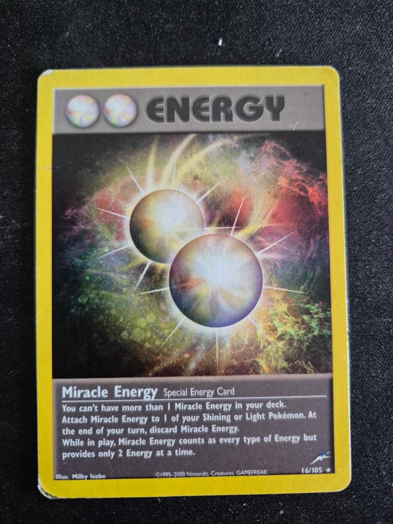 Pokémon Miracle Energy Kaart 16/105 Neo Destiny, Ophalen of Verzenden, Gebruikt, Losse kaart