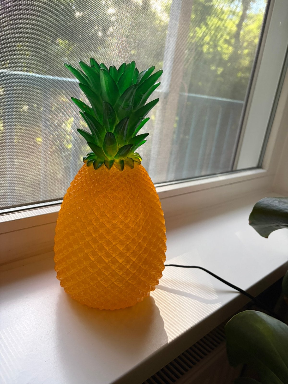 Ananas lamp, Huis en Inrichting, Lampen | Tafellampen, Ophalen of Verzenden, Zo goed als nieuw, Kunststof