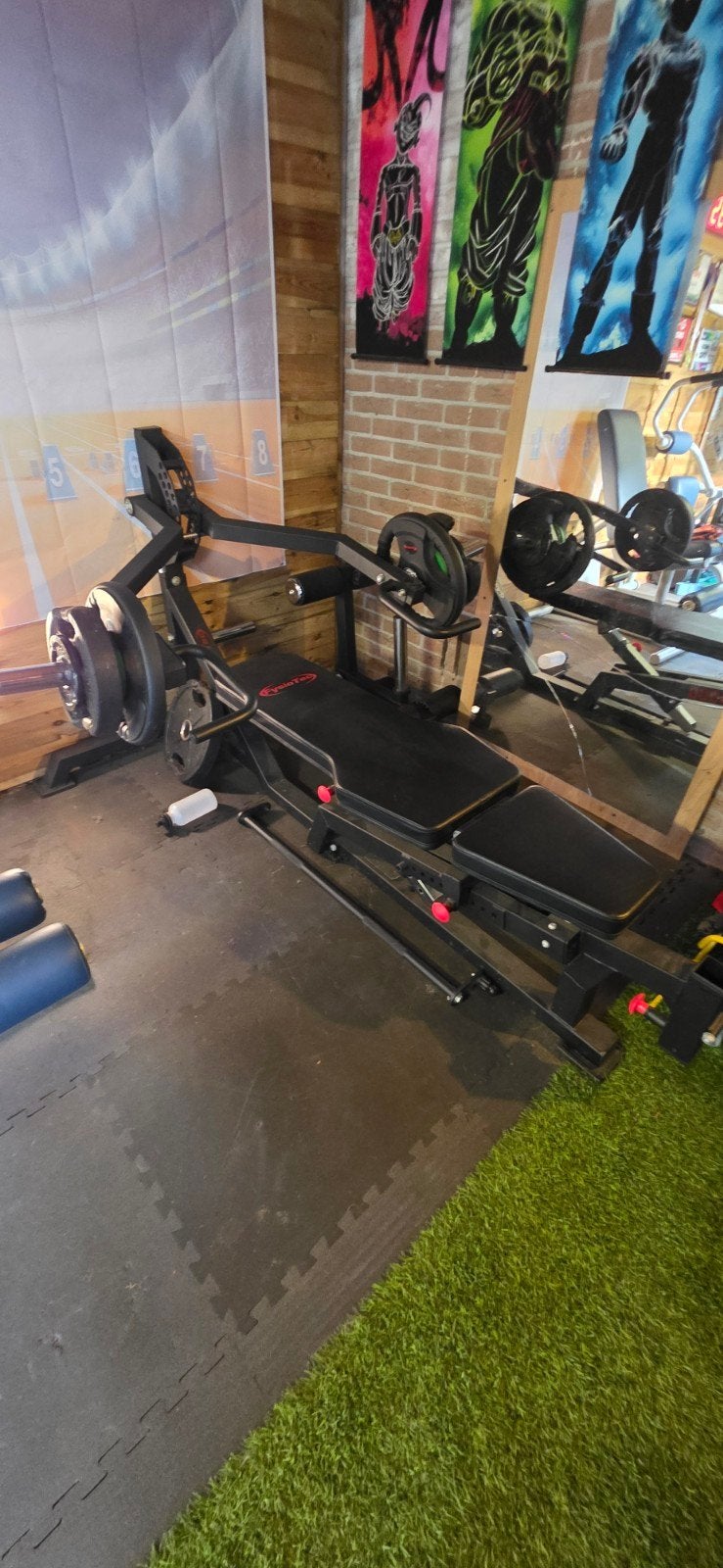 Halterbank FysioTec MB500, Ophalen, Zo goed als nieuw, Armen, Fitnessbank