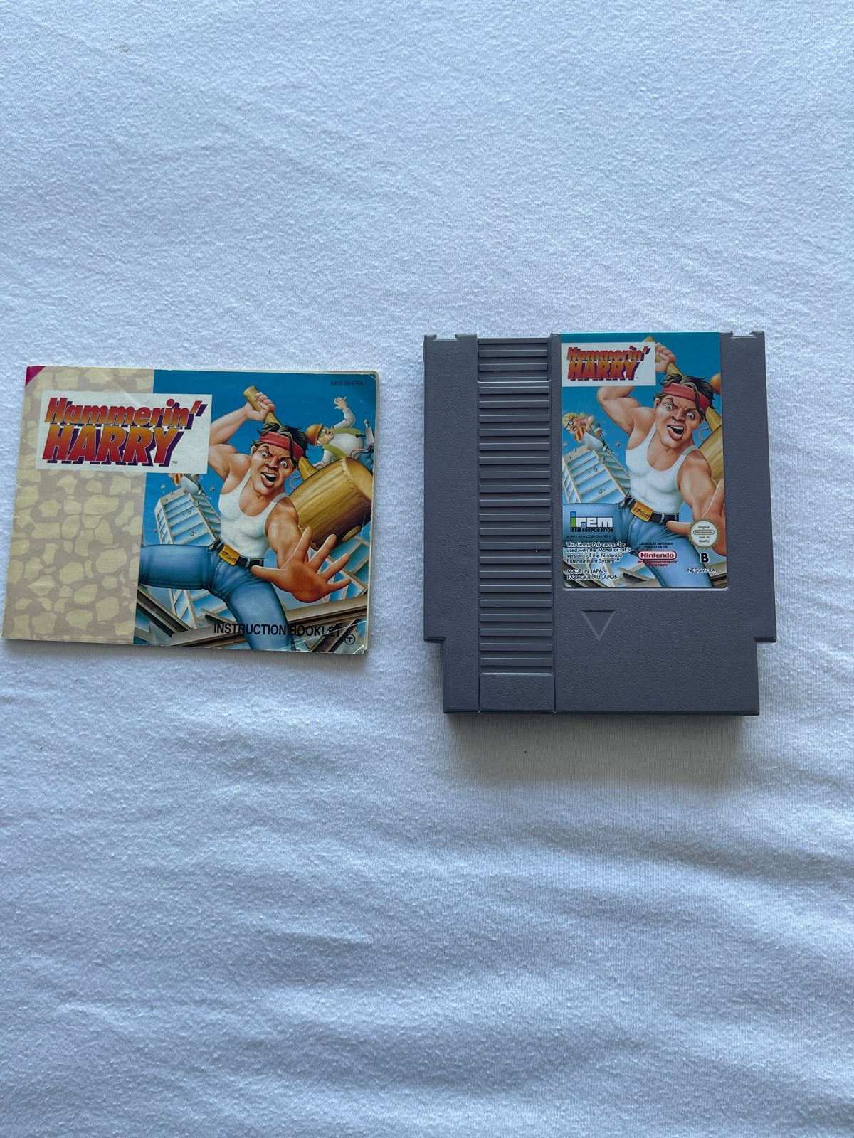 Hammerin' Harry NES - Compleet met handleiding, Gebruikt, 1 speler, Ophalen of Verzenden, Vanaf 3 jaar