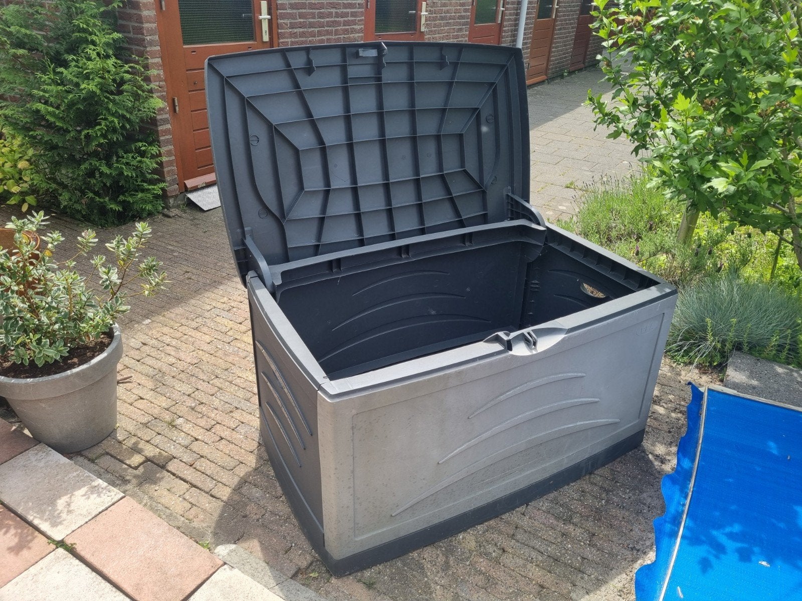 Kunststof opbergkist tuin, Tuin en Terras, Ophalen, Gebruikt, Kunststof