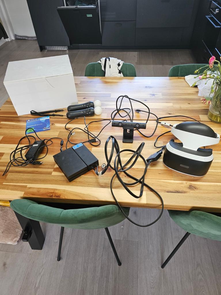 PlayStation VR-set met camera en controllers, Spelcomputers en Games, Virtual Reality, Zo goed als nieuw, Sony PlayStation, VR-bril