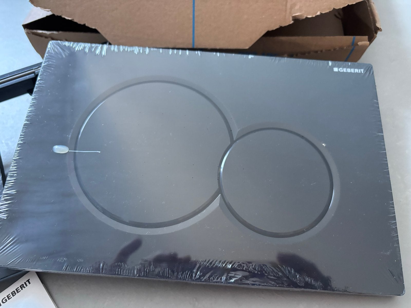Geberit Sigma21 wc bedieningsplaat mat zwart nieuw, Ophalen of Verzenden, Nieuw, Toilet