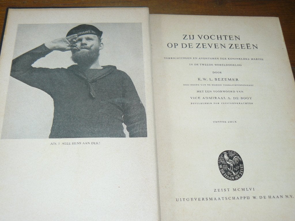 Zij vochten op de 7 zeeen (Ned. Marine, Wo2), Verzamelen, Ophalen of Verzenden, Gebruikt, Motorboot, Boek of Tijdschrift