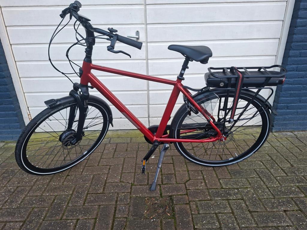 Stella Vicenza elektrische fiets - Rood - 2023, 47 tot 51 cm, Ophalen, Gebruikt, 50 km per accu of meer