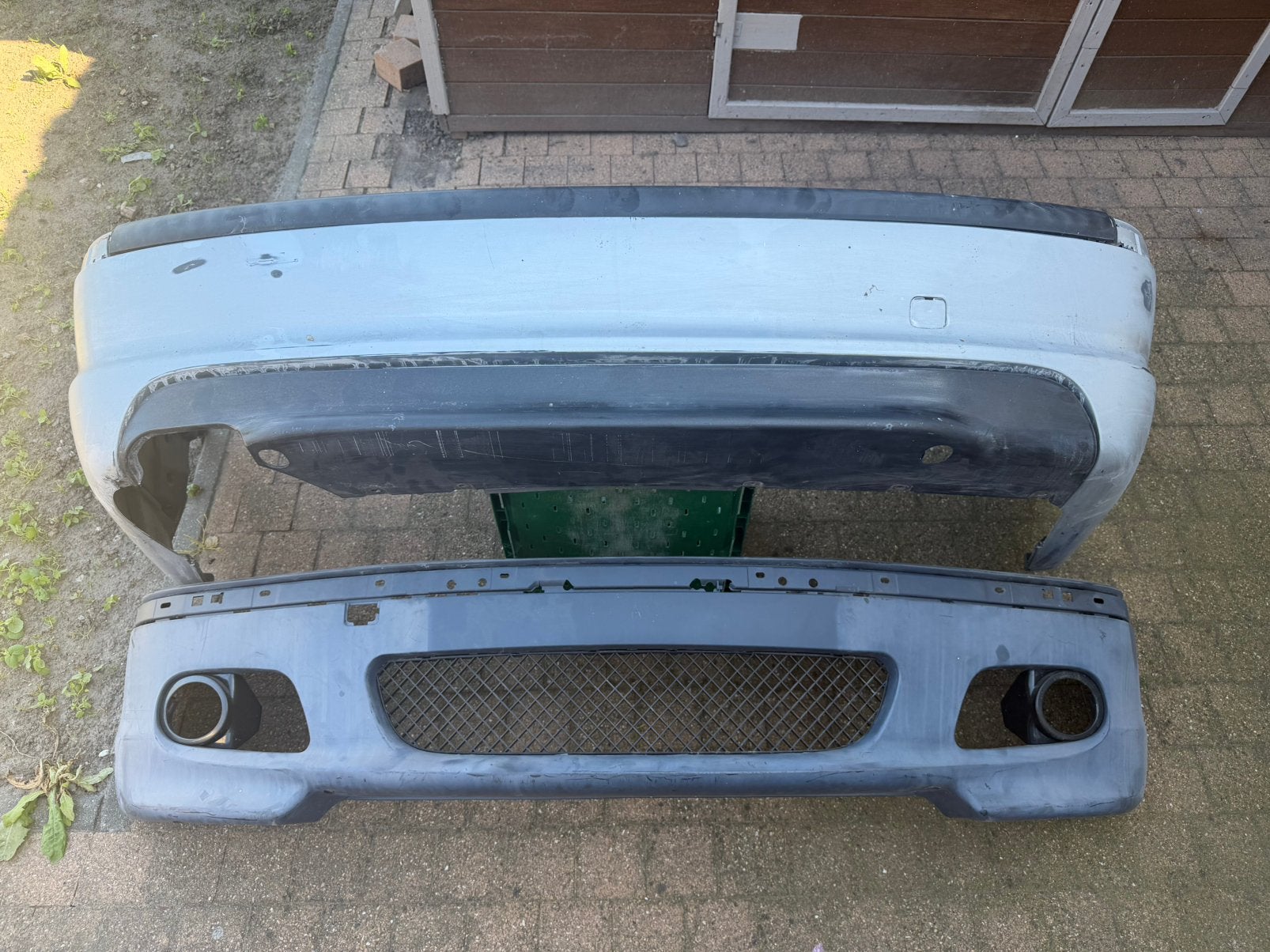 Bmw e46 sedan mtech 2 bumpers, Auto-onderdelen, Ophalen, Gebruikt, Bumper, Achter