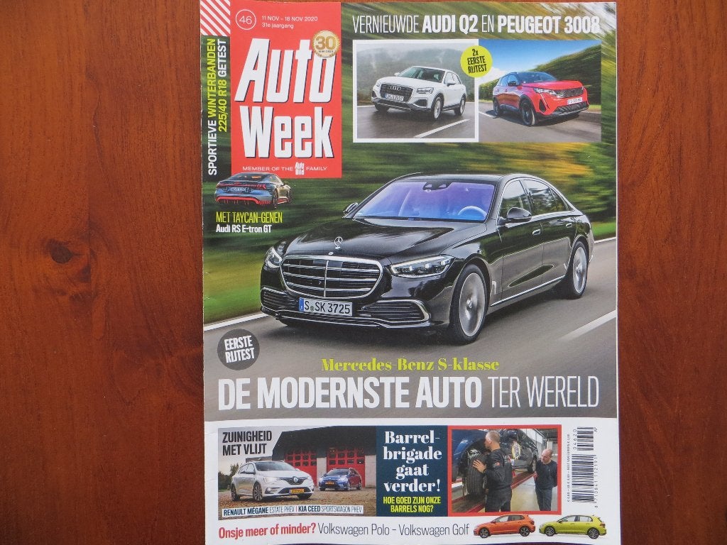 Autoweek 46 2020 Audi Q2, Peugeot 3008, Volkswagen Polo Golf, Boeken, Ophalen of Verzenden, Zo goed als nieuw, Volkswagen