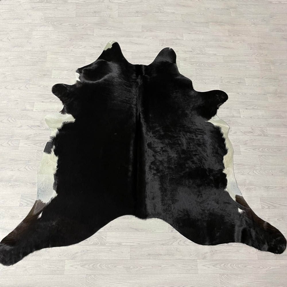 Koeienhuid zwart wit 215x225cm | Lederstore, Landelijk, modern, Scandinavisch, industrieel, 200 cm of meer, Overige vormen, Zwart