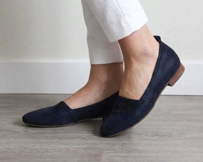Paul Green - NIEUW / ballerinas blauw glitter - maat 9 = 43, Kleding | Dames, Ballerina's, Zo goed als nieuw, Paul Green, Verzenden