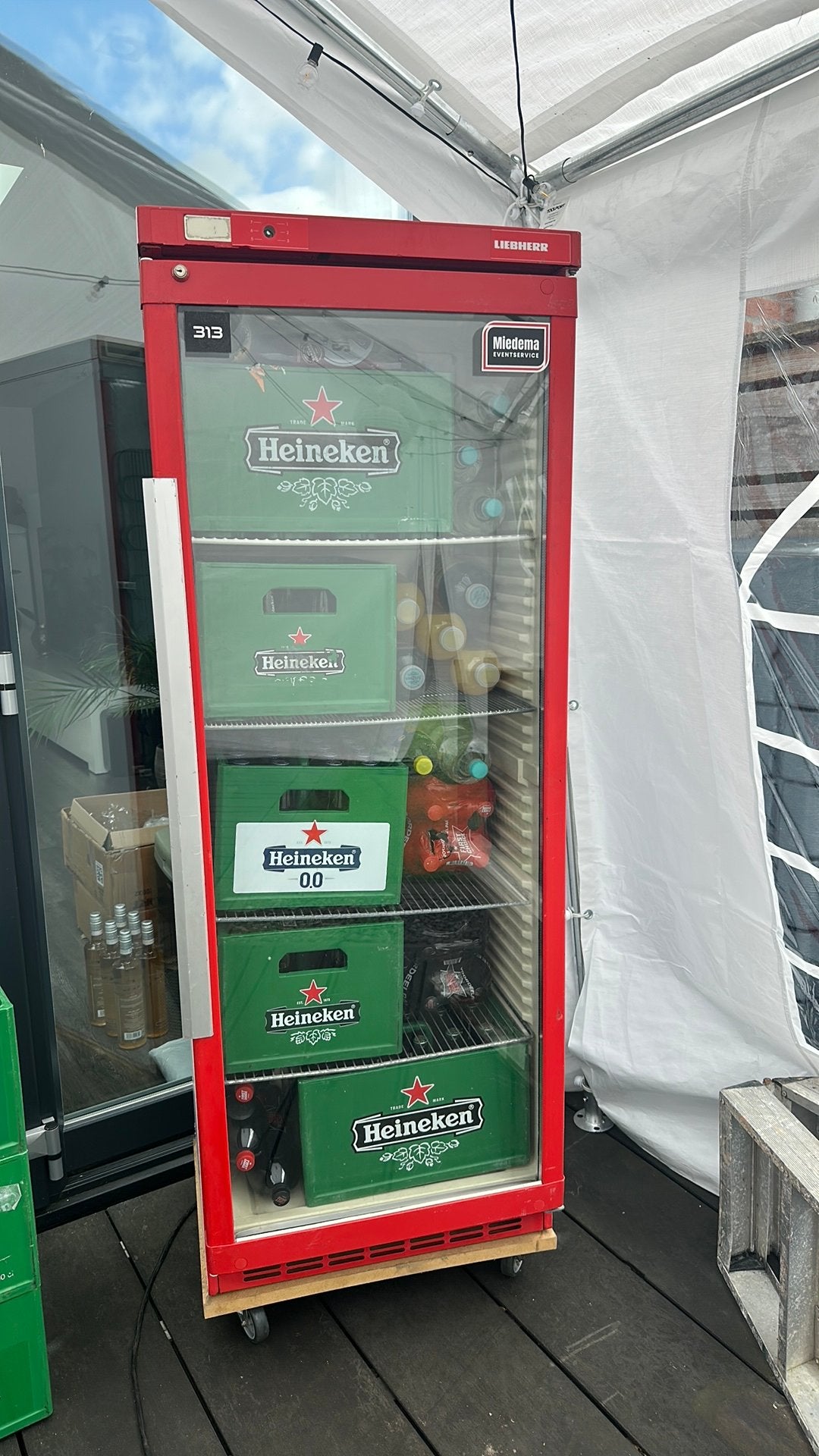 Horeca koelkast met glazen deur., Ophalen, Zonder vriesvak, 200 liter of meer, 60 cm of meer