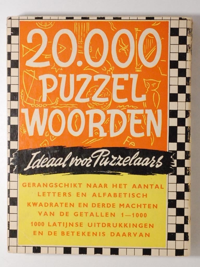 20.000 puzzelwoorden, Hobby en Vrije tijd, Denksport en Puzzels, Verzenden, 500 t/m 1500 stukjes, Gebruikt, Puzzelboek