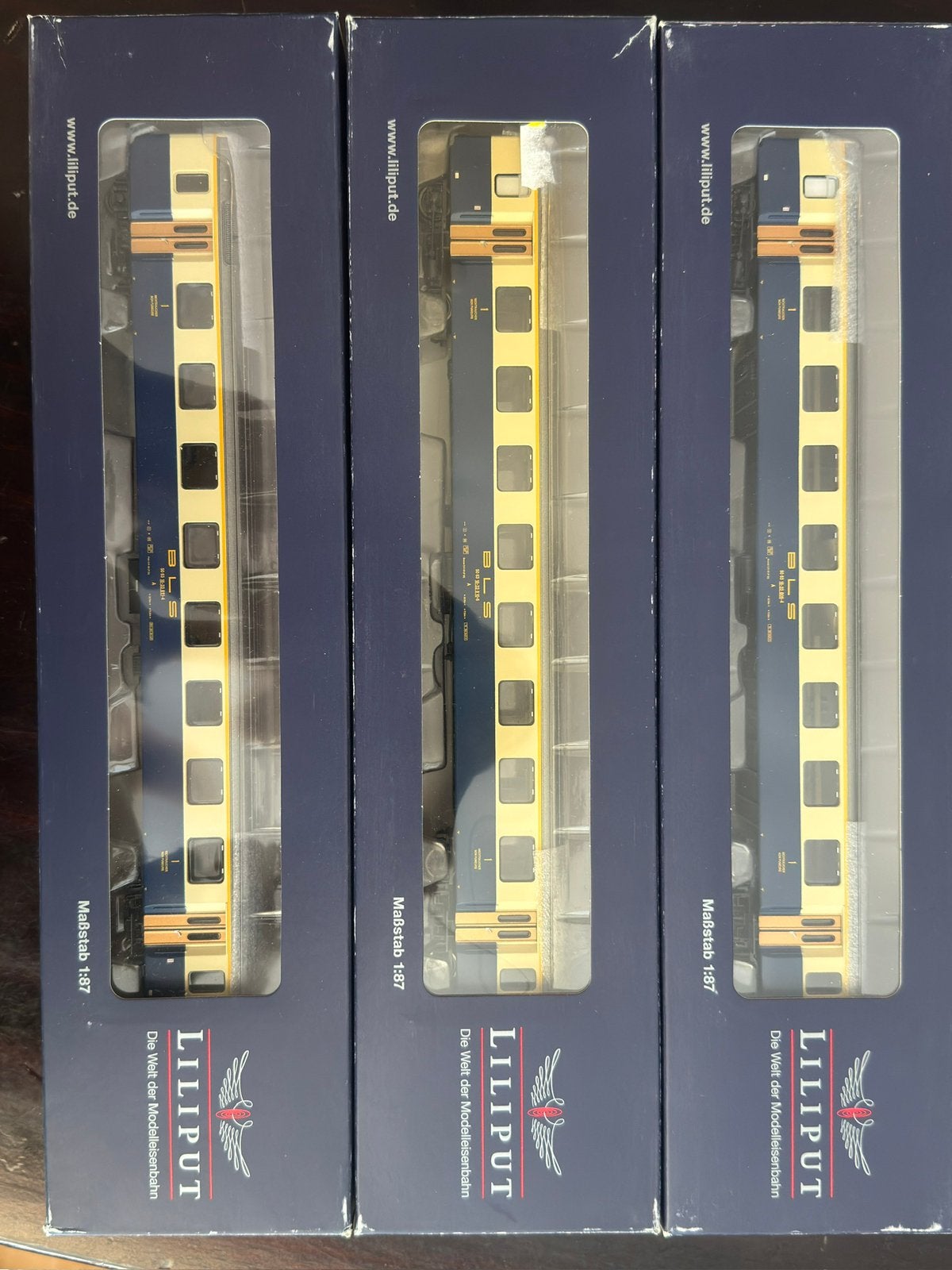 Liliput BLS Jubileumset | 1/87 modelspoor h0, Gebruikt, Gelijkstroom, Wagon, Ophalen of Verzenden