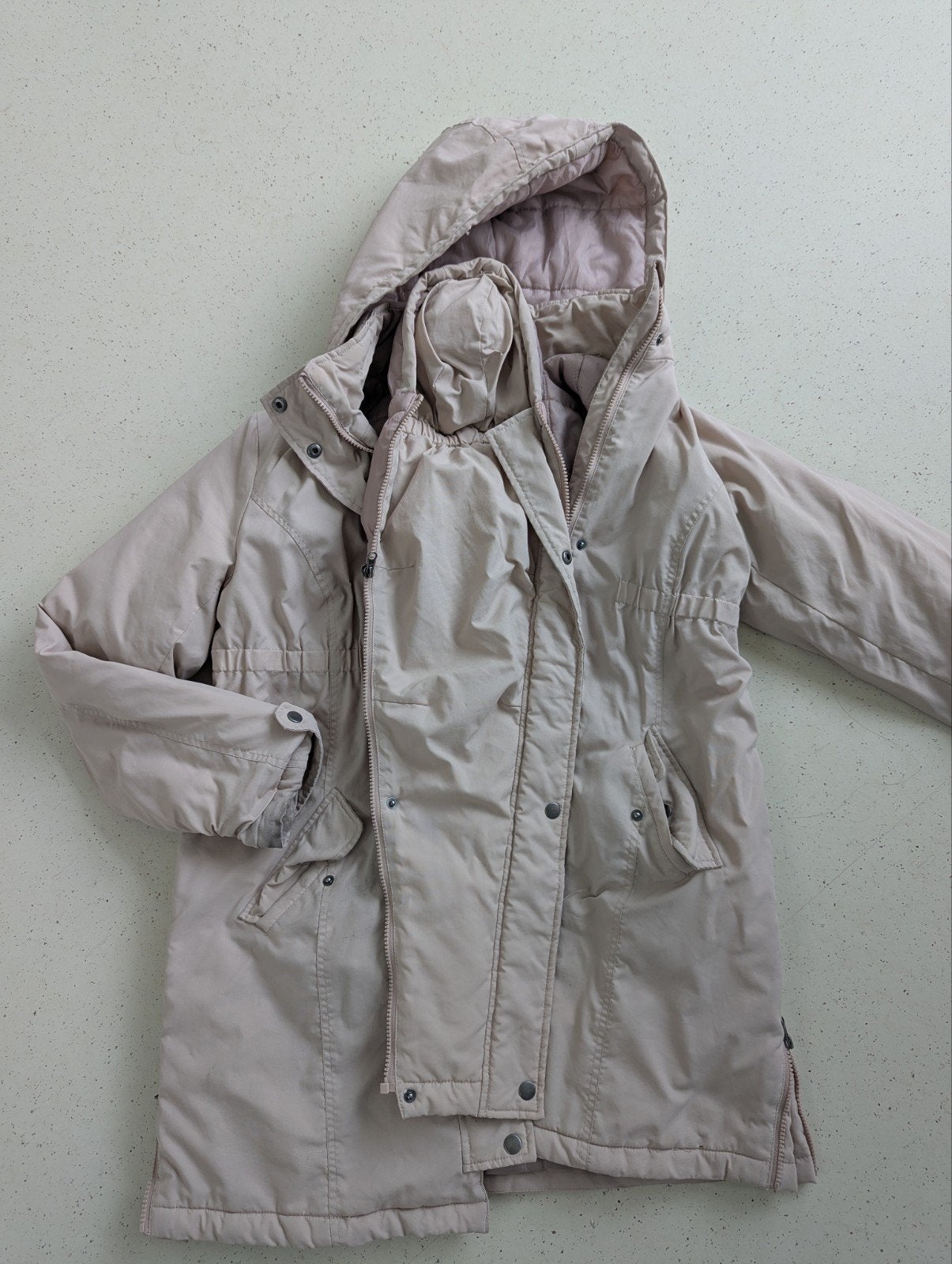 Gratis zwangerschapsjas roze voor herfst / winter, Ophalen, Gedragen, Maat 38/40 (M), Overige typen