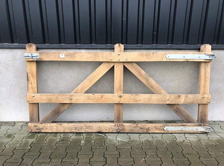 111. Eiken houten poort | 226 cm | Direct leverbaar!, Tuin en Terras, Tuinhekken en Hekwerk, Ophalen of Verzenden, Nieuw, Hout