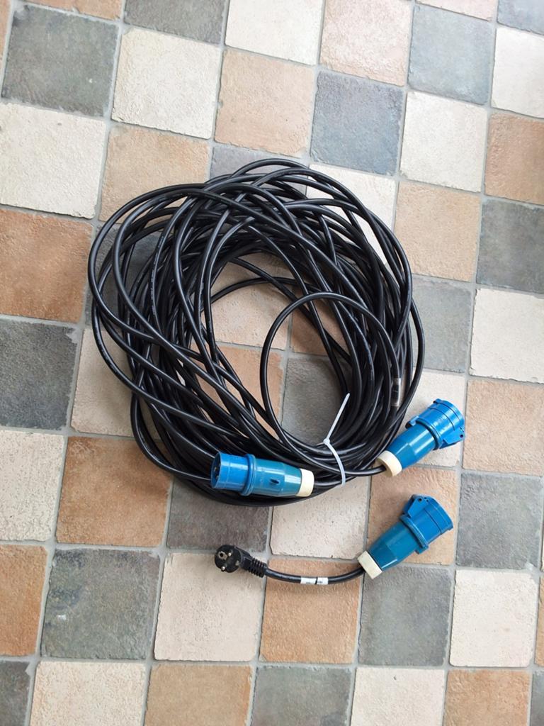 CEE campingkabel, Ophalen, Gebruikt