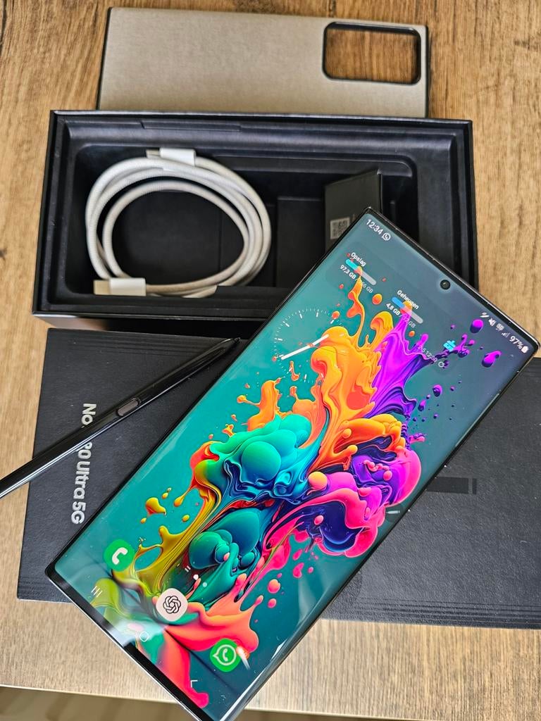 Note 20 Ultra Top staat Compleet en bijna nieuw, Telecommunicatie, Mobiele telefoons | Samsung, Galaxy Note 20, Zwart, Ophalen of Verzenden