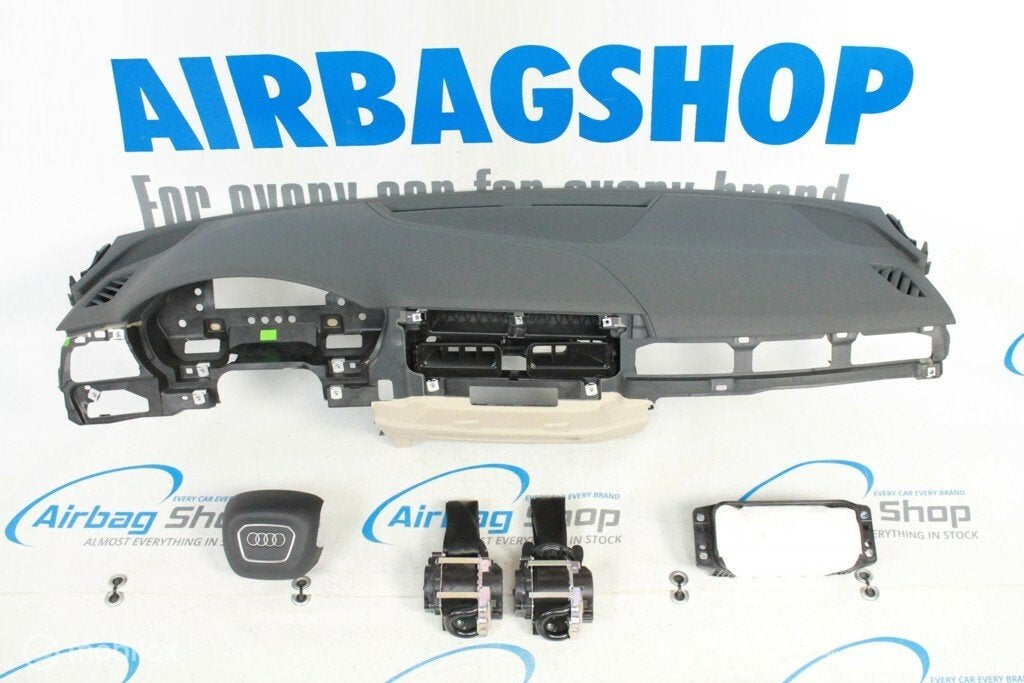 Airbag set - Dashboard 4 spaak grijs beige Audi A4 8W, Auto-onderdelen, Gebruikt, Ophalen of Verzenden