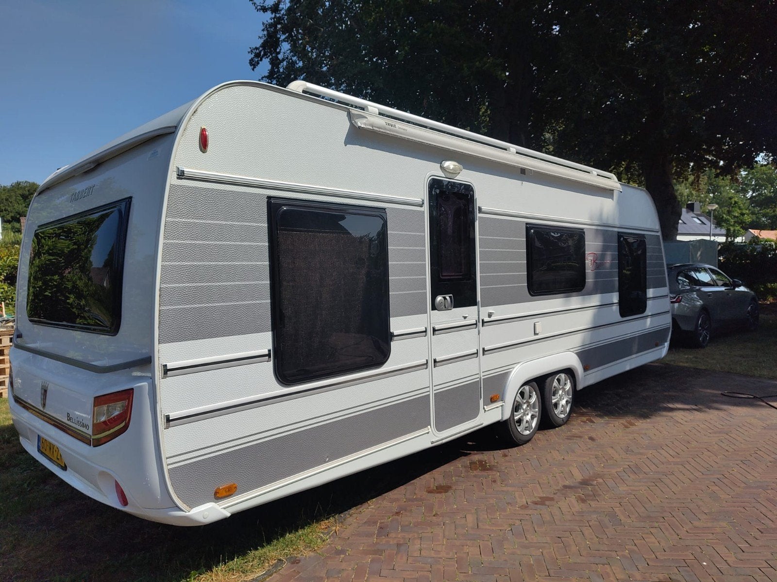 Tabbert Bellissimo 655 bwjr 2017 Thule luifel en airconditio, Caravans en Kamperen, Rondzit, Particulier, 6 tot 7 meter, Tot en met 6