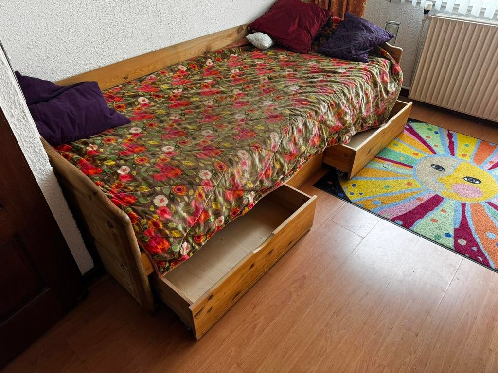 Gratis 1 persoons bed, Ophalen, Gebruikt, 90 cm, Eenpersoons