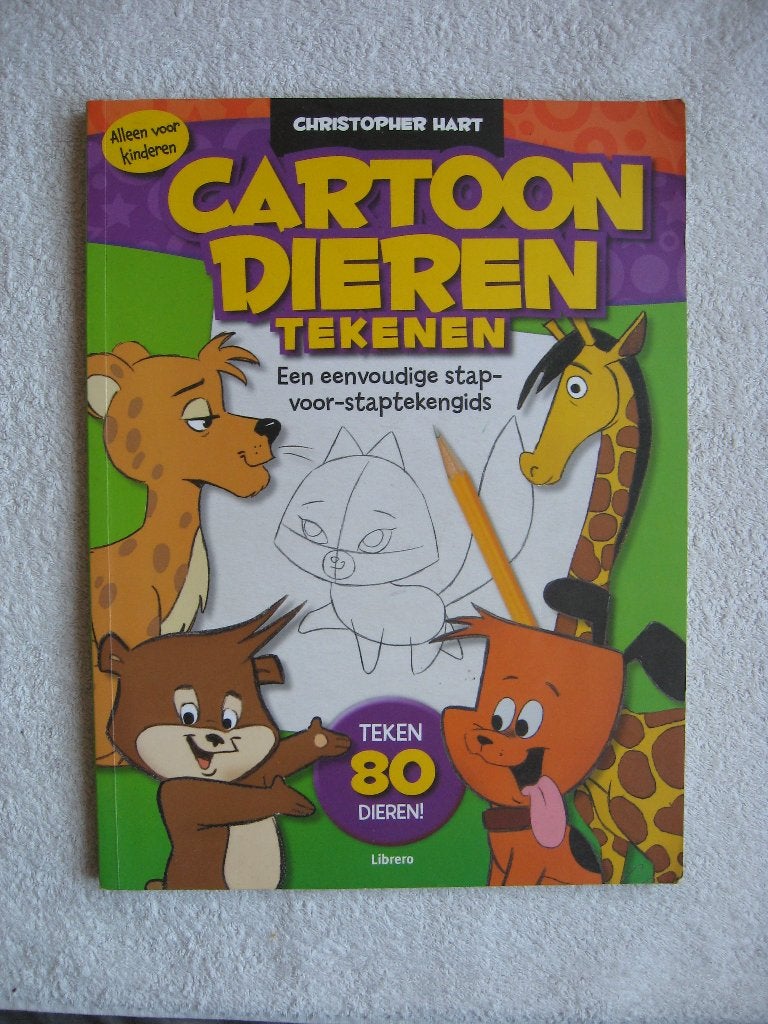 Christopher Hart - Cartoon Dieren Tekenen (tekengids), Ophalen of Verzenden, Zo goed als nieuw, Papier, Schets- of Tekenboek