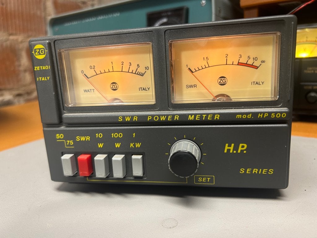 ZG Zetagi HP 500 SWR Power Meter, Telecommunicatie, Verzenden, Gebruikt, Zender en Ontvanger