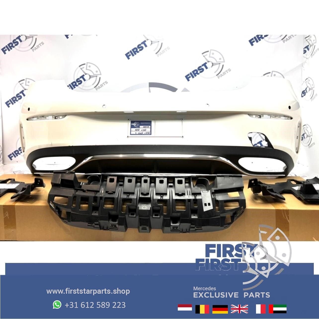 W238 A238 C238 AMG ACHTERBUMPER COMPLEET Mercedes E Klasse C, Gebruikt, -, Ophalen of Verzenden, Achter