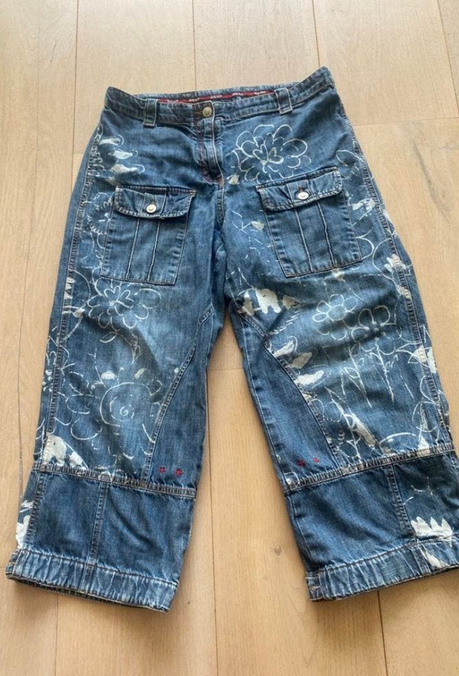 Oilily spijkerbroek 42, Ophalen of Verzenden, Zo goed als nieuw, Blauw, W33 - W36 (confectie 42/44)